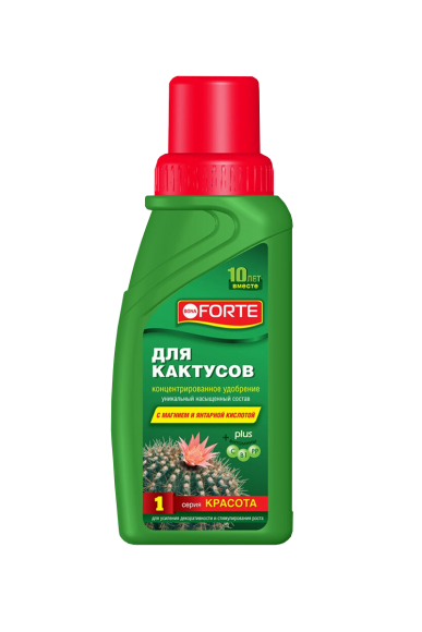 Bona Forte жидкое комплексное удобрение для кактусов серия Красота (285 мл)