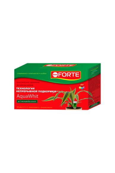 Bona Forte Aqua Whit жидкое комплексное удобрение для всех комнатных растений.