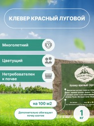 Клевер красный (луговой) 1 кг Клевер красный (луговой) 1 кг
