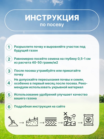 Клевер белый ползучий, 5 кг