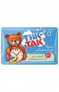 Мыло детское "Тик-Так"с оливковым молочком, 90г (Свобода)